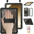 thumbnail image 1 of for Samsung Galaxy Tab A11 8.7" 2025 SM-X133 / SM-X135 Rugged Case, 360 Rotating Hand Strap Kickstand / Adjustable Crossbody Strap, [2 In 1] Heavy Duty Protective for Galaxy Tab A11, A, 1 of 18