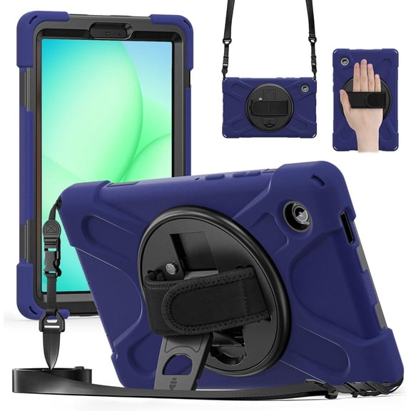 Samsung Galaxy Tab A11 and Galaxy Tab A9 shock-absorbing phone cases (Navy Blue)