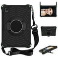 thumbnail image 1 of For Samsung Galaxy Tab A7 Case 10.4-Inch SM-T500 T505 T507, Kickstand Hand Strap Shoulder Strap Rugged Armor Protection Shockproof Case for Samsung Galaxy Tab A7 10.4 2020 Released T500, Black, 1 of 6