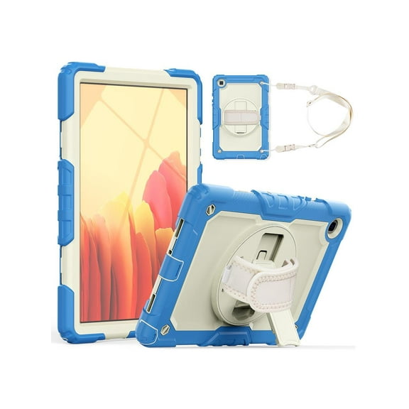 Samsung Galaxy Tab A7 Case 2020 SM-T500 / T505 / T507 with Screen Protector for Kids | Full Body Shockproof Cover for 10.4 Inch Tab A7 with S Pen Holder Stand Hand Strap Shoulder Strap