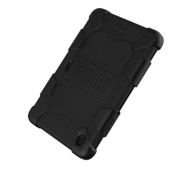 For Samsung Galaxy Tab A7 Case 2021 (SM-T220/T225), Hybrid Samsung a7 Case 8.7 Inch with Stand, Shock Resistant Rugged Samsung Tablet a7 Case for Boys and Girls (Black)