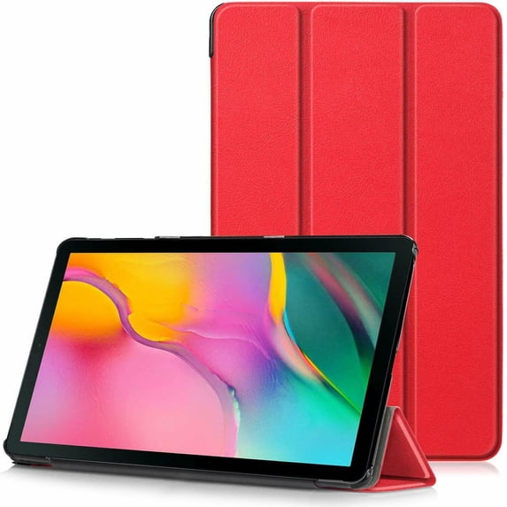Samsung Galaxy Tab A7 Lite 8.7" 2021 Tablet Smart Leather Stand Flip Case Cover - Red