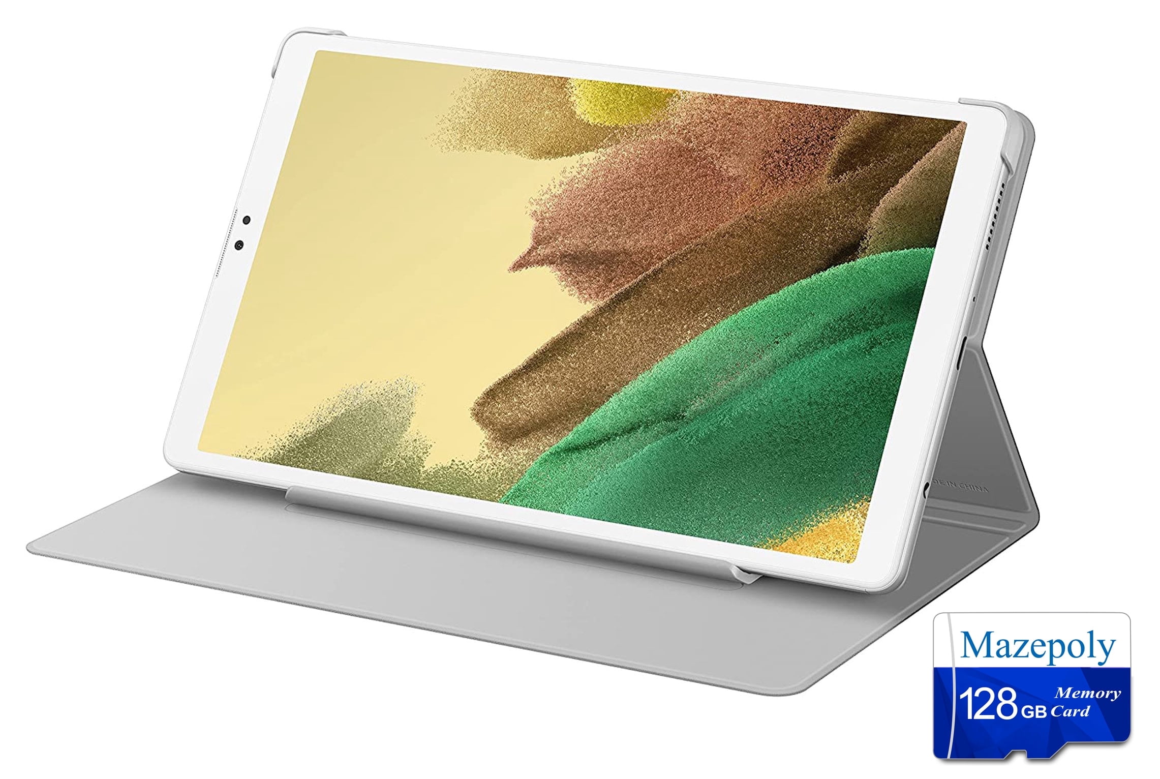 Samsung Galaxy Tab A7 Lite 8.7-inch WiFi Tablet Bundle, 3GB RAM, 32GB Storage, Android Q, Silver with Mazepoly Accessories