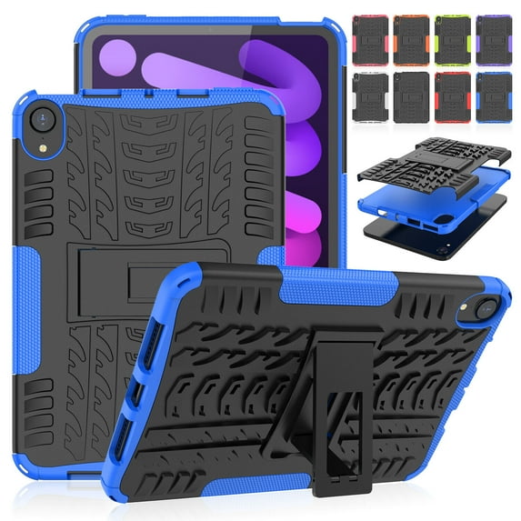 Samsung Galaxy Tab A7 Lite Case 2021 8.7 inch SM-T225/T220, Hybrid Armor Heavy Duty 2in1 TPU + PC Dual Layer Rugged Shockproof Protective Cover Case with Kickstand(blue)