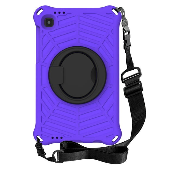 Samsung Galaxy Tab A7 Lite Case 8.7" with Shoulder Strap, Dteck Heavy Duty Shockproof Case with 360 Rotating Hand Grip Stand for Galaxy Tab A7 Lite 2021 SM-T220/T225/T227,Purple