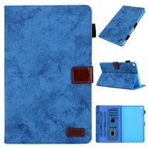 Samsung Galaxy Tab A7 Lite Case - Dteck Folio PU Leather Smart Case Cover with Auto Wake/Sleep & Card Slots Compatible with Samsung Galaxy Tab A7 Lite 8.7 inch 2021 SM-T220 / T225, Blue
