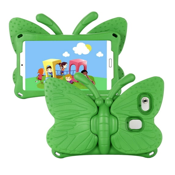 Samsung Galaxy Tab A7 Lite Kids Case 2021 SM-T220/T225/T227, Dteck Shockproof Light Weight Butterfly Stand Cover for Samsung Galaxy Tab A7 Lite 8.7 inch,Green