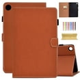 thumbnail image 1 of Samsung Galaxy Tab A8 10.5 2022 Tablet Case, Dteck Matte PU Leather Folio Flip Case for Samsung X200 X205 X207, Muilt-angle Viewing Stand, Full Protective Cover with Credit Card Slots,Brown, 1 of 6