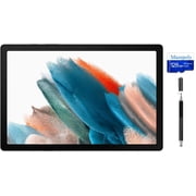 Samsung Galaxy Tab A8 10.5 Android Tablet ، 64 جيجابايت من التخزين ، فضي مع ملحقات Mazepoly