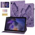 thumbnail image 1 of Samsung Galaxy Tab A8 2022 Case, Samsung X200/X205/X207 10.5 inch Tablet Case, Dteck Embossed Butterfly Folio Flip Case with Card Slots Stand Cover For Samsung Galaxy Tab A8 10.5 2022,Purple, 1 of 6