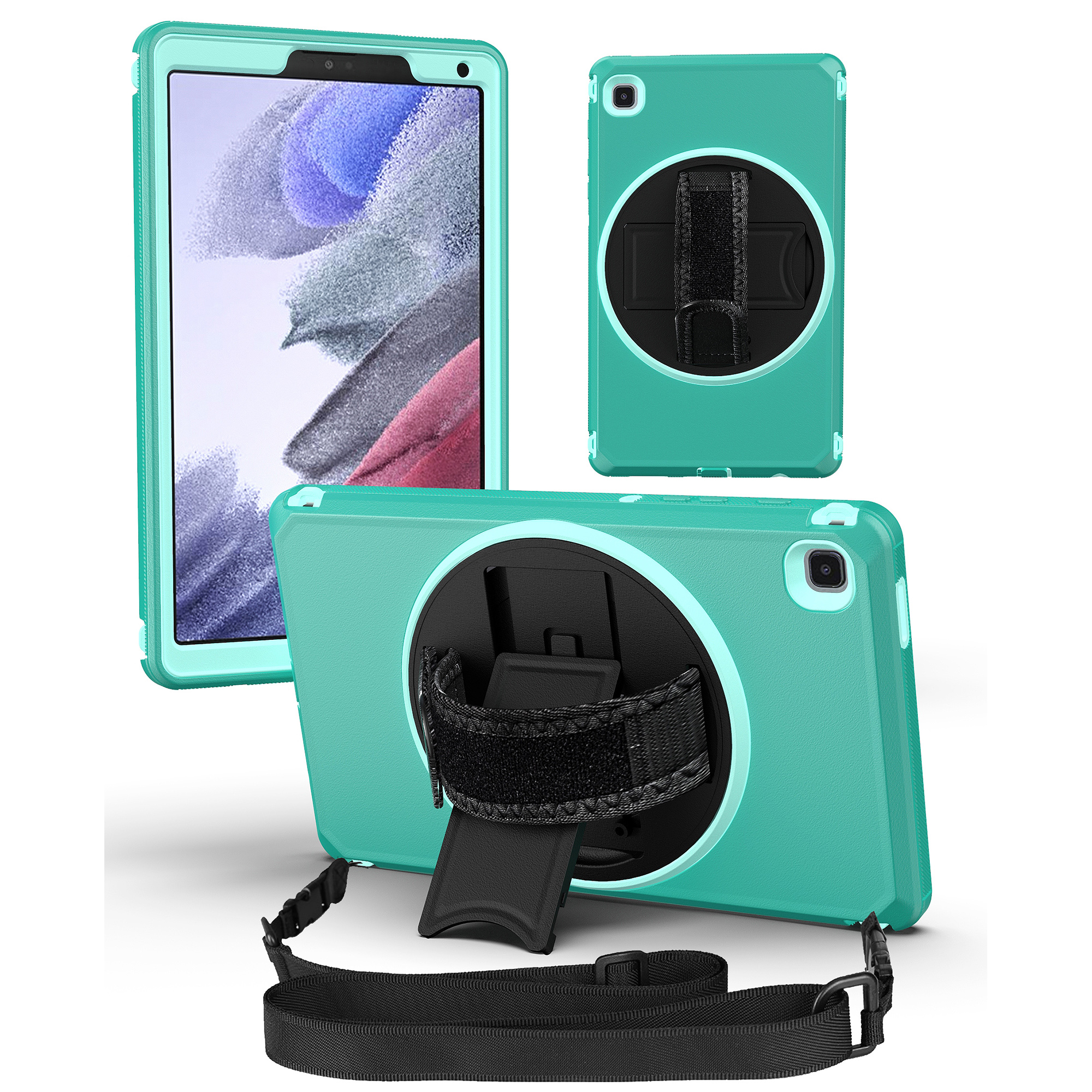 Samsung Galaxy Tab A8 Case 10.5" with Shoulder Strap 360 Rotating Hand