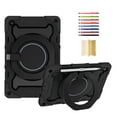 thumbnail image 1 of for Samsung Galaxy Tab A9+ 11.0" 2023 SM-X210 / SM-X215 / SM-X216, 3 in 1 Rugged Cover with Pencil Holder Handle Grip 360 Rotating Kickstand Case Kids for Tab A9+ 11.0 Inch, Black, 1 of 5
