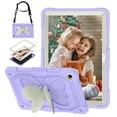 thumbnail image 1 of for Samsung Galaxy Tab A9+ 11.0" 2023 SM-X210 / SM-X215 / SM-X216 Case for Kids, with Butterfly Wings Kickstand Shoulder Strap Heavy Duty Rugged 2 In 1 Silicone PC Cover, Purple+Beige, 1 of 6