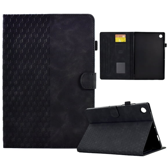 for Samsung Galaxy Tab A9+ 11.0" 2023 SM-X210 / SM-X215 / SM-X216B Folio Case, Premium PU Leather Auto Wake / Sleep Stand with Pen Slot and Card Slots Magnetic Lightweight Case Cover, Black