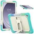 thumbnail image 1 of for Samsung Galaxy Tab A9 8.7" 2023 SM-X110 / SM-X115 Case, Kickstand 3 in 1 [Soft & Hard] Hybrid Heavy Duty Rugged Anti-Slip Scratch Resistant Case with Screen Protector Shoulder Strap, Blue/Colorful, 1 of 9