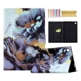 thumbnail image 1 of for Samsung Galaxy Tab A9 8.7" 2023 SM-X110 / SM-X115 Case, Pattern PU Leather Full Body Protective Adjustable Stand Cover with Card Pocket Folio Flip Case Cover for Tab A9, Peony Flower, 1 of 6