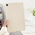 thumbnail image 1 of for Samsung Galaxy Tab A9 8.7" 2023 SM-X110 / SM-X115 Frosted Case, Slim Fit Lightweight Design Matte TPU Rubber Soft Skin Silicone Shockproof Protective Back Case Cover - Beige, 1 of 7