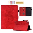 thumbnail image 1 of for Samsung Galaxy Tab A9 8.7" 2023 SM-X110 / SM-X115, Premium Luxury PU Leather Cover/Smart Folio with Dual Stand and Auto Sleep/Wake Function Case Cover with Pen Slot & Card Slots, Red, 1 of 10