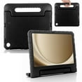 thumbnail image 1 of for Samsung Galaxy Tab A9 8.7 Inch Tablet [SM-X110/X115/X117] case, Shockproof, Silicone Rubber EVA Portable Handle Stand Protective Kids Cover Case for Samsung Galaxy Tab A9 Case 2023, Black, 1 of 5