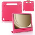thumbnail image 1 of for Samsung Galaxy Tab A9 8.7 Inch Tablet [SM-X110/X115/X117] case, Shockproof, Silicone Rubber EVA Portable Handle Stand Protective Kids Cover Case for Samsung Galaxy Tab A9 Case 2023, Rose, 1 of 5