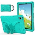 thumbnail image 1 of for Samsung Galaxy Tab A9 Plus 11.0" 2023 SM-X210/X215/X216B Cute Kids Case, 3D Cartoon Butterfly Stand Case Shockproof Flexible Silicone Hard Protective Tablet Cover, Mint, 1 of 7