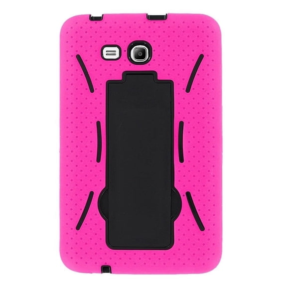 Samsung Galaxy Tab E Lite 7.0 Case,BNY-WIRELESS (TM) Rugged High Impact Hybrid Drop Proof Armor Defender Full-body Protection Case Convertible Built in Stand for Samsung Galaxy Tab E Lite 7.0-PINK