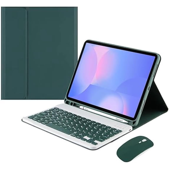 Samsung Galaxy Tab S10 FE+ / S10 FE Plus 13.1" (SM-X620/X66B) Keyboard Case with Mouse (Green)