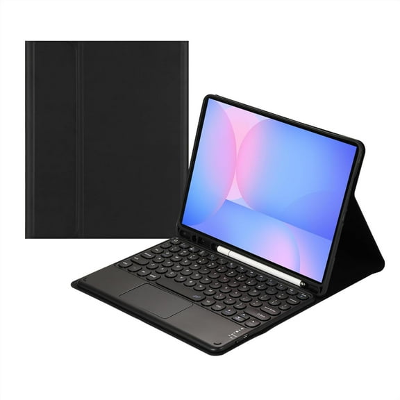 Samsung Galaxy Tab S10 FE/S9 FE 5G/Tab S9 Touch Bluetooth Keyboard Case with Pen Holder (black)