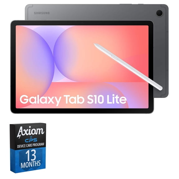 Samsung Galaxy Tab S10 Lite 10.9" Tablet, 128GB, Gray + 13-Month Axiom Care