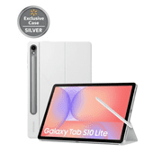 Samsung Galaxy Tab S10 Lite 10.9" Widescreen Tablet with S Pen and Official Samsung Case, 128GB, Silver