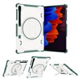 thumbnail image 1 of for Samsung Galaxy Tab S10 Plus/S9 Plus/S8 Plus/S7 FE/S7 Plus 12.4" Tablet Case with Rotatable Kickstand Pencil Holder, Corners Shockproof Military Grade Drop Protective Cover, Green, 1 of 9