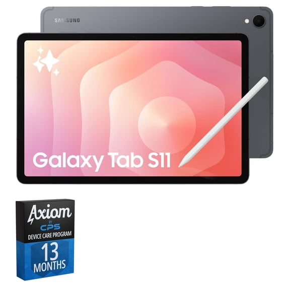 Samsung Galaxy Tab S11 11" Tablet, 128GB, Gray + 13-Month Axiom Care