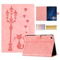 thumbnail image 1 of for Samsung Galaxy Tab S5e 10.5" 2019 SM-T720/SM-T725 Folio Flip Case, Embossed PU Leather Case with Smart Auto Wake / Sleep & Adjustable Stand (3 Anti-Slip Strips) with Card Slots, Pink, 1 of 5
