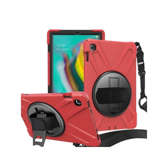 Samsung Galaxy Tab S5e 10.5 Inch 2019 SM-T720 T725 T727 Case Heavy Duty Shockproof Cover with Hand Strap Kickstand Shoulder Strap
