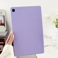 thumbnail image 1 of for Samsung Galaxy Tab S6 Lite 10.4" 2020 / 2022 / 2024 Frosted Case, Slim Fit Lightweight Design Matte TPU Rubber Soft Skin Silicone Shockproof Protective Back Case Cover - Purple, 1 of 7