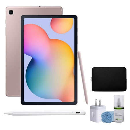 Samsung Galaxy Tab S6 Lite (2024) 10.4' 64GB Android Tablet, WiFi, S Pen Included, Gaming Ready, Long Battery Life (Chiffon Pink) + Stylus PEN for Touch Screen iPad, iPad Pro, iPhone and more + More