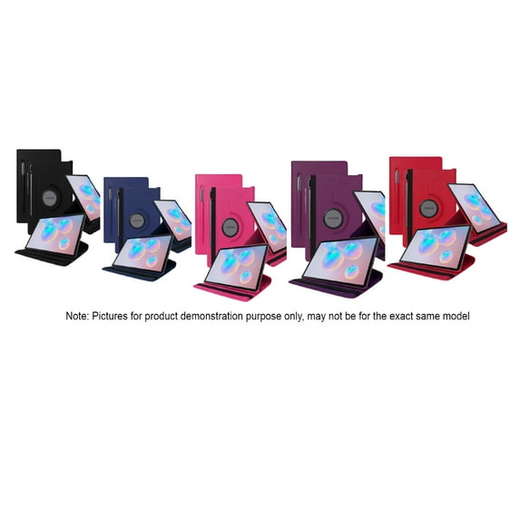 Samsung Galaxy Tab S7 Plus Tablet Case, T976 Tablet Case, Solid Impact Protective Foldable Stand, Stylus Slot, 360 Rotation New (LEAP) for Samsung Galaxy Tab S7 Plus Tablet Case Black