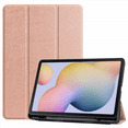 thumbnail image 1 of For Samsung Galaxy Tab S7/Tab S7 Tablet Sleeve 11 Inch, Premium Leather Slim Lightweight with Auto Sleep/Wake Hard Tri-Fold Stand Cover (SM-T870/T875) Rose Gold, 1 of 4