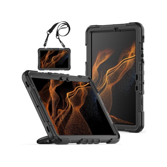 Samsung Galaxy Tab S8 Case 11 inch 2022 SM-X700 SM-X706 with Screen Protector / Rotatable Stand / Hand Strap / S-Pen Holder For Galaxy Tab S7 11 inch 2020 SM-T870 SM-T875 SM-T878