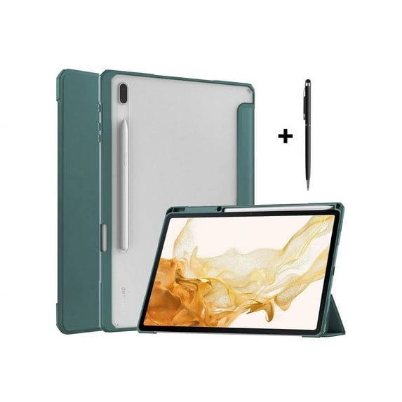 Case for Samsung Galaxy Tab S8 Plus 12.4 2022 SM-X800 SM-X806 / Tab S7 FE 12.4 Inch 2021 / Tab S7 Plus 12.4 2020 with Pen Holder, universal stylus, Stand Cover