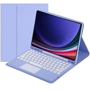 Samsung Galaxy Tab S9 FE 10.9-inch/Galaxy Tab S9 11 inch 2023 touch keyboard case purple