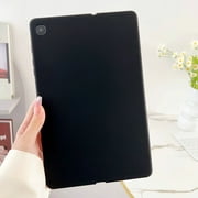 for Samsung Galaxy Tab S9/S8/S7 Frosted Case, Slim Fit Lightweight Design Matte TPU Rubber Soft Skin Silicone Shockproof Protective Back Case Cover - Black