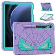 thumbnail image 1 of for Samsung Galaxy Tab S9/S9FE/S8/S7 11 inch Case Heavy Duty Kids Shockproof Rugged Protective Case with Foldable Kickstand for Boys Children for Samsung Tab S9/S9FE/S8/S7 SM-X710/X510,Purple+Green, 1 of 11