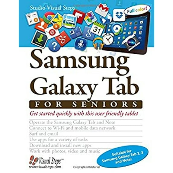 Pre-Owned Samsung Galaxy Tab for Seniors (Computer Books for Seniors series) (Paperback) 9059050894 9789059050891