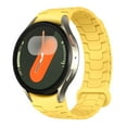 thumbnail image 1 of for Samsung Galaxy Watch 4 Classic 46mm Sports Watch Band, Silicone Magnetic Band Compatible for Samsung Galaxy Watch 4 Classic 46mm Adjustable Strap with Magnetic Buckle, Yellow, 1 of 6