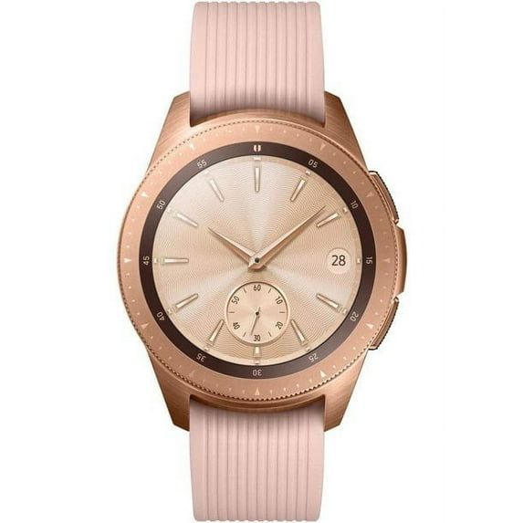 Samsung Galaxy Watch SM-R815 42mm Rose Gold (Bluetooth) US Version, Bundle with 2 Charging Docks (Scratch and Dent)