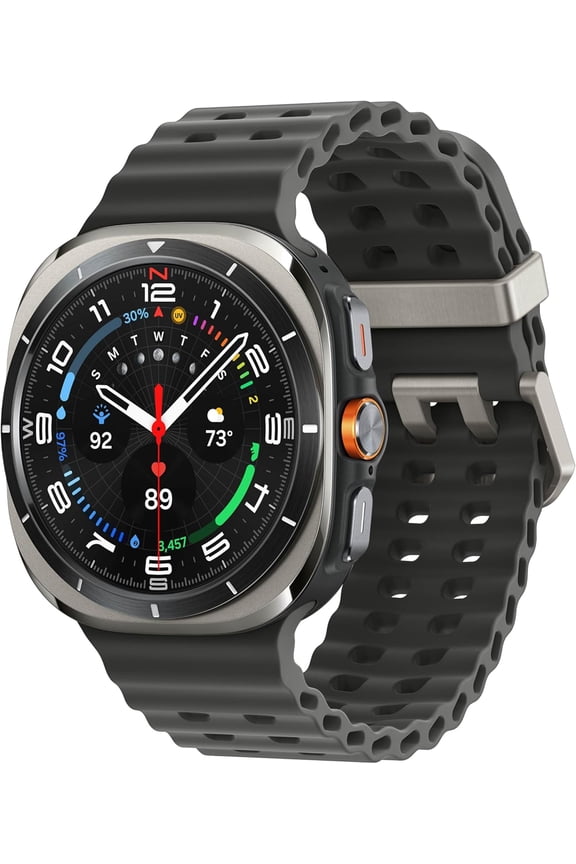 Galaxy Watch Ultra (2025 – Latest Edition) 47mm GPS & LTE Smartwatch with Galaxy AI – Brand New (International Version) - Titanium Silver