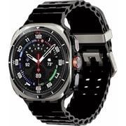 Samsung Galaxy Watch Ultra 47mm LTE Titanium Smart Watch, Titanium Silver, Gray Sport Band 2025-International Version,