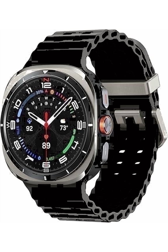 Galaxy Watch Ultra 47mm LTE Titanium Smart Watch, Titanium Silver, Gray Sport Band (2025)-International Version,