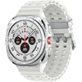 thumbnail image 1 of Samsung Galaxy Watch Ultra 47mm LTE Titanium Smart Watch, Titanium White, White Sport Band (2025)-International Version, 1 of 11